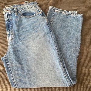 Madewell the Perfect Vintage Straight Jean light wash